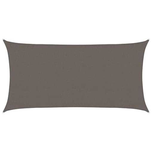 vidaXL Żagiel przeciwsłoneczny, 160 g/m², antracytowy, 3x6 m, HDPE