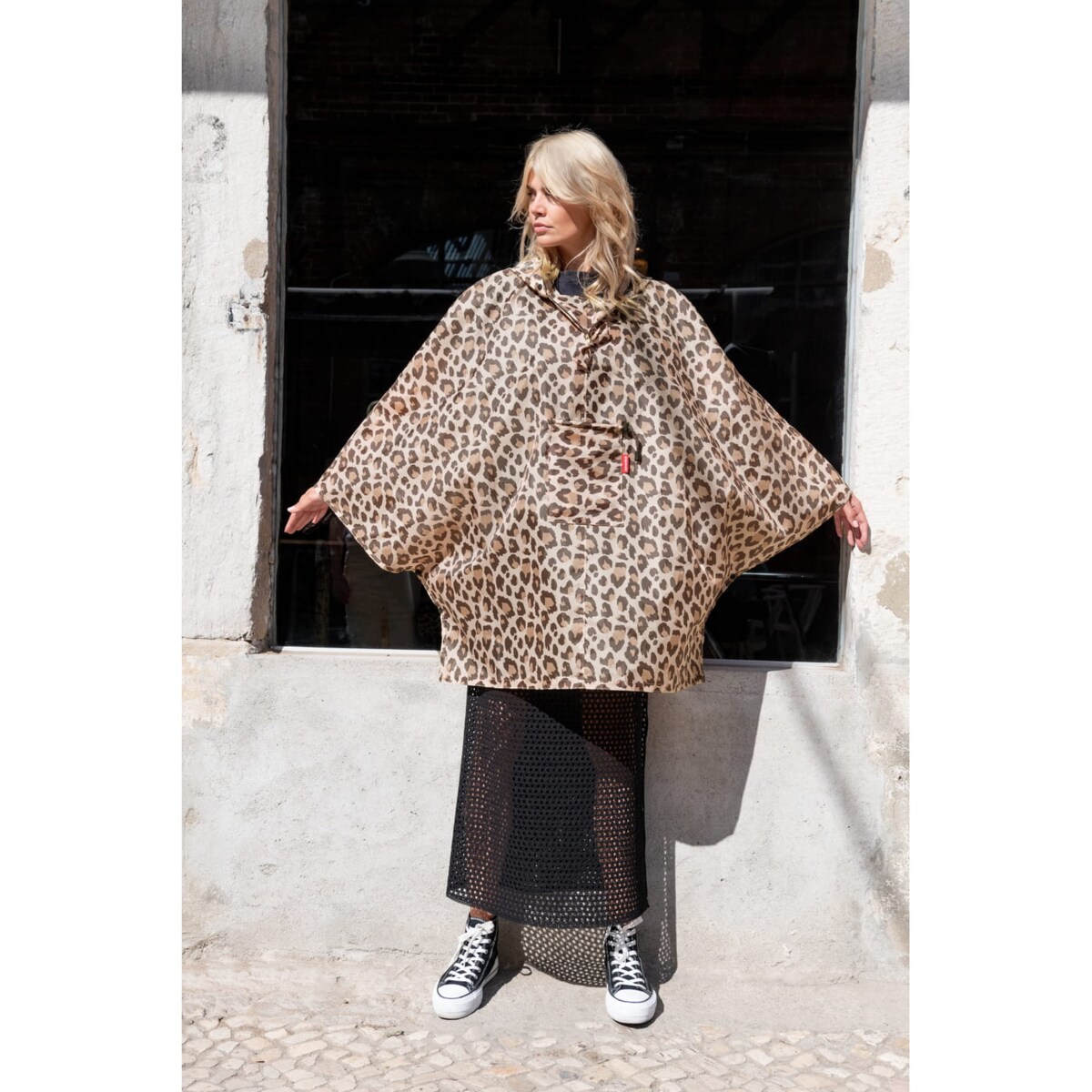 Peleryna przeciwdeszczowa MINI MAXI PONCHO, leo macchiato