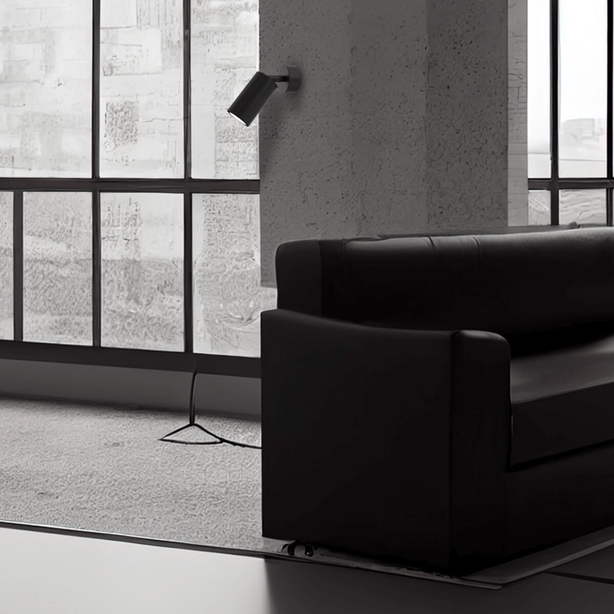 Kinkiet Hudson MLP8794 kuchenny pojedynczy loft czarny