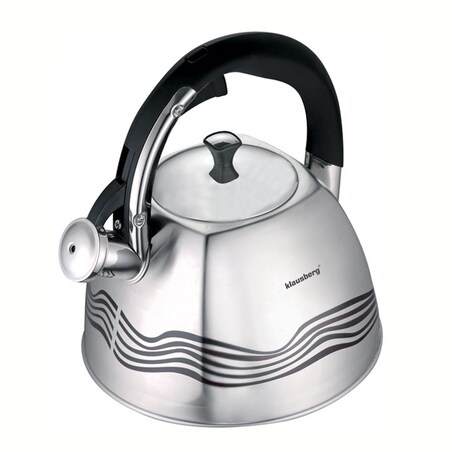 Czajnik stalowy z gwizdkiem 3.0L zmieniający kolor indukcja KLAUSBERG