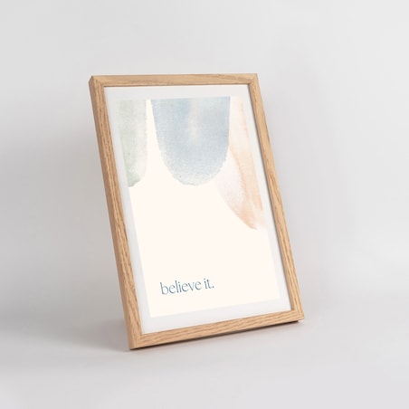 Ramka na zdjęcia 20x30 cm ramka drewniana dębowa naturalna foto ramka z litego drewna dębowego prostokątna OAK FRAMAI