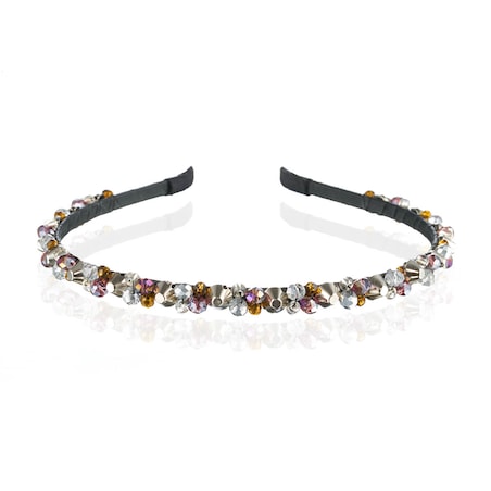 GlamRock Zoe Dusty pink małe ćwieki - opaska