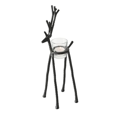 Świecznik Reindeer 36cm black, 8 x 13 x 36 cm