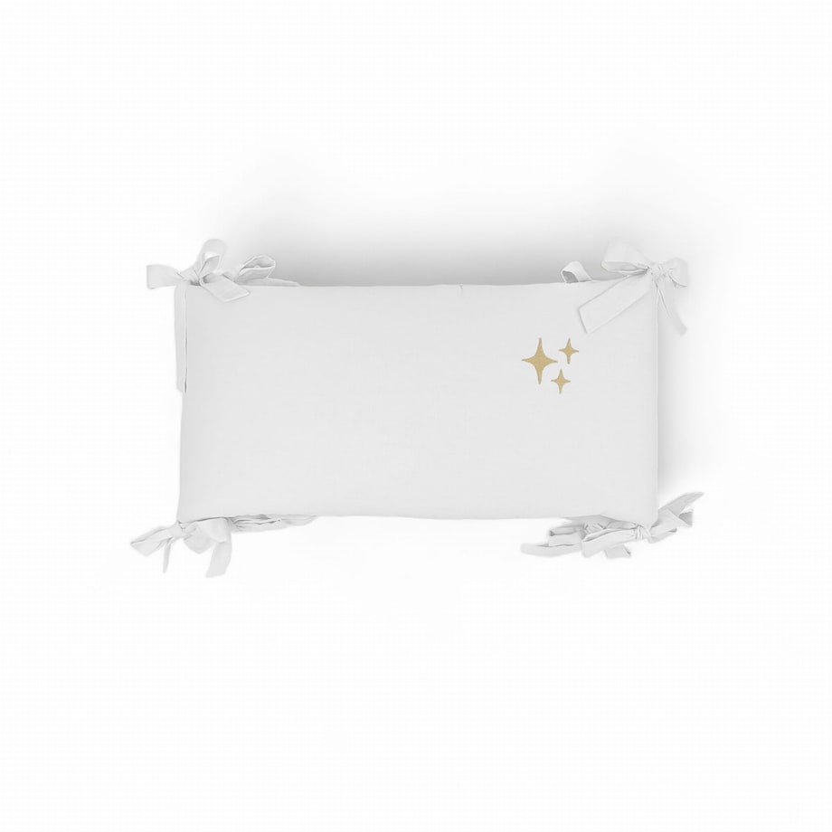 Ochraniacz do łóżeczka washed stars ecru - S