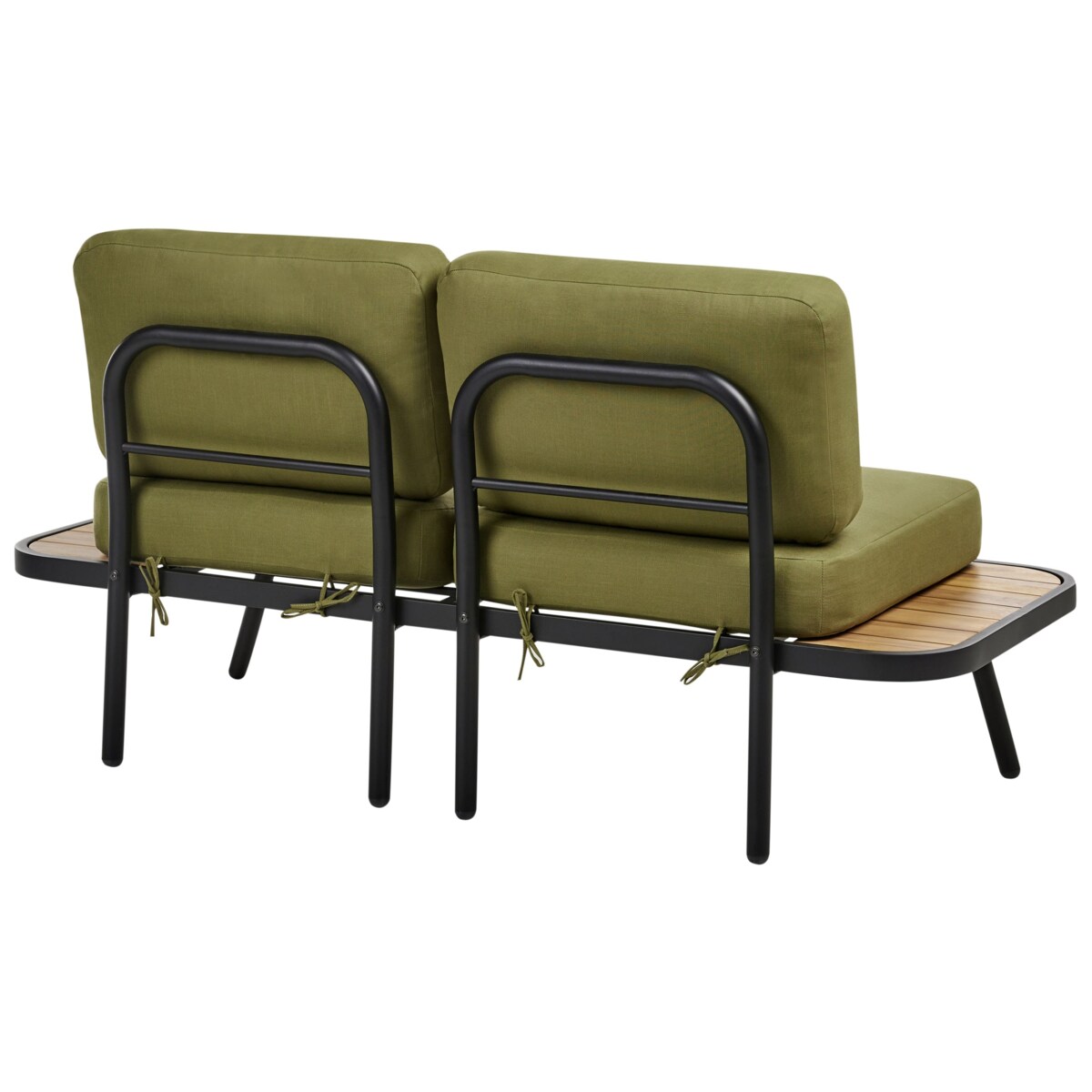 Zestaw ogrodowy ze stolikiem MINOZZO Certyfikowane drewno akacjowe 4 osób Oliwkowy