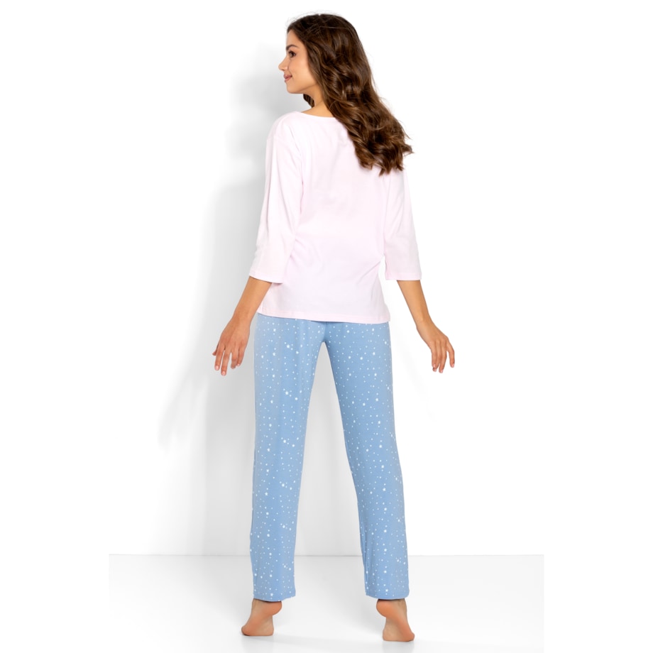 Piżama Monique Pink-Blue, M