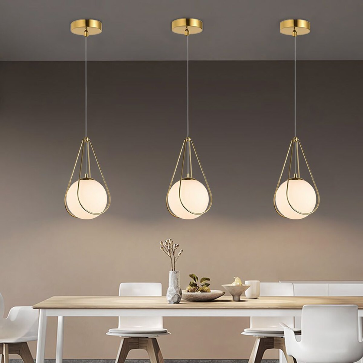 Lampa Sufitowa Wisząca App1793-1Cp Biały, Szkło