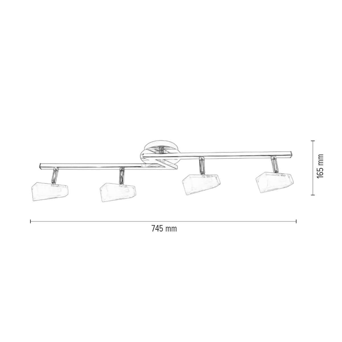 Lampa Sufitowa BRITOP Lighting 4xG9 Max.28W Kombinacja Chromu i Bieli w Klasycznym Stylu od Polskiego Producenta, 1szt.