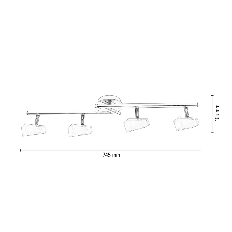 Lampa Sufitowa BRITOP Lighting 4xG9 Max.28W Kombinacja Chromu i Bieli w Klasycznym Stylu od Polskiego Producenta, 1szt.