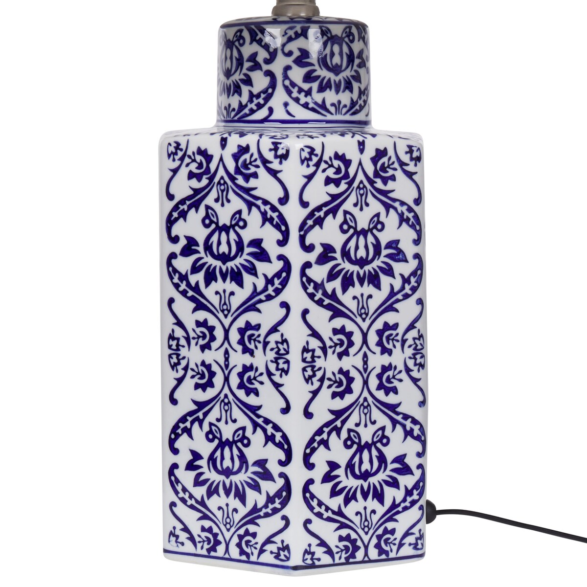 Lampa stołowa MARCELIN Porcelana Biały/ niebieski