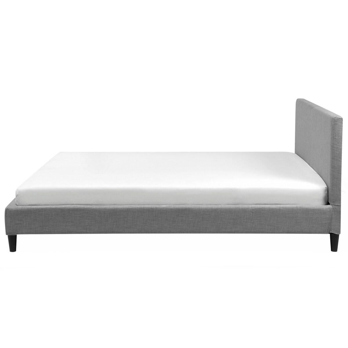 Łóżko tapicerowane 180 x 200 cm szare FITOU