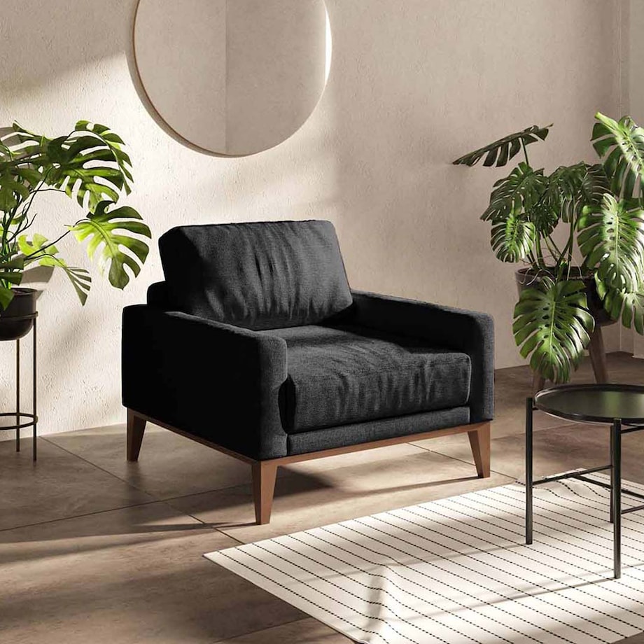 Fotel Musso - ciemnogranatowy