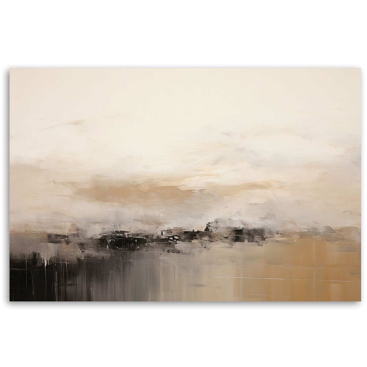 Stylowy obraz na ścianę Abstrakcja Lofty Beżowy 100x70