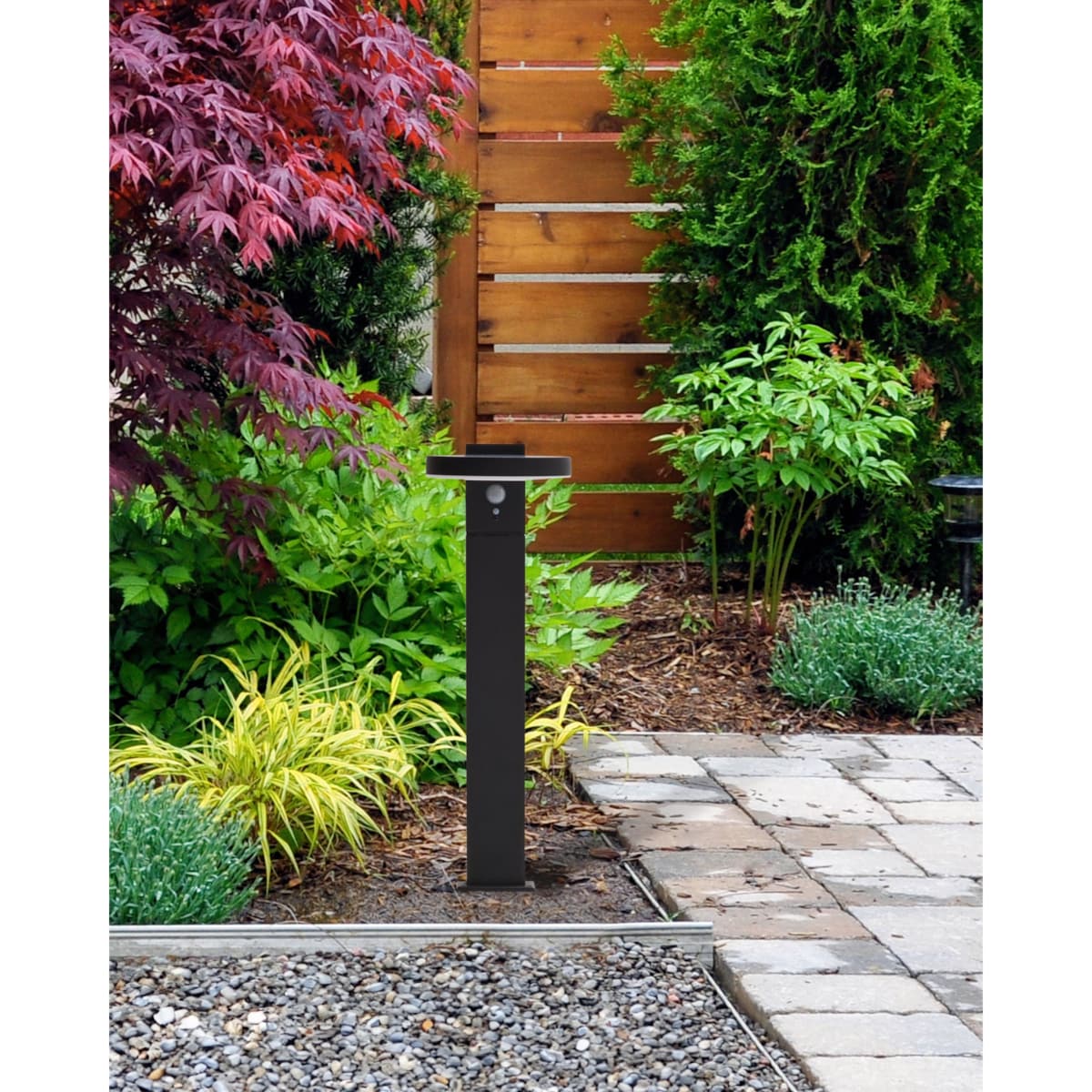 Lampa ogrodowa solarna LED 50 cm czarna PARKERS