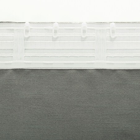 Zasłona BASIC na taśmie marszczącej 140x280cm ciemnoszary 1 szt. 140x280 szary