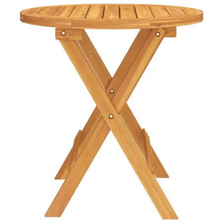 vidaXL Stolik bistro, Ø46x47 cm, lite drewno akacjowe