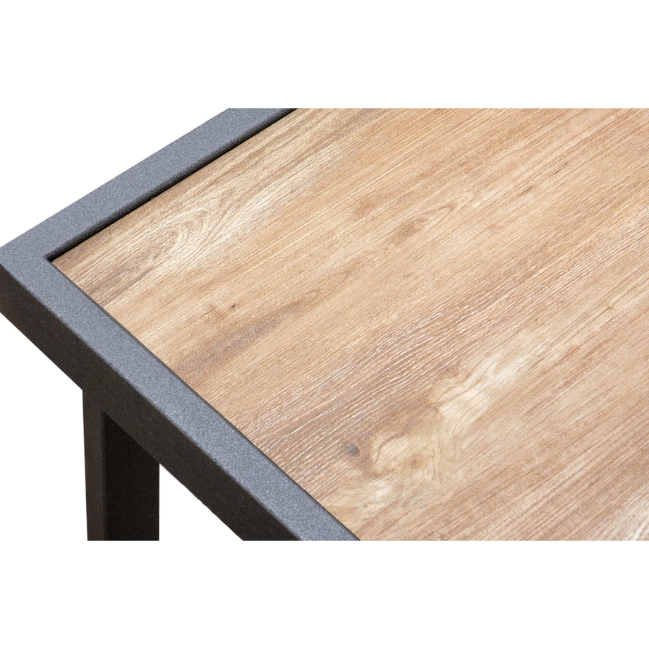 KONSIMO TRIBO Stół ogrodowy ze stali w kolorze antracytowym w stylu loft