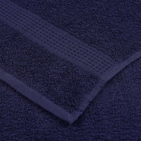 vidaXL Ręczniki prysznicowe 2 szt. Granatowy 360 gsm 100% bawełna