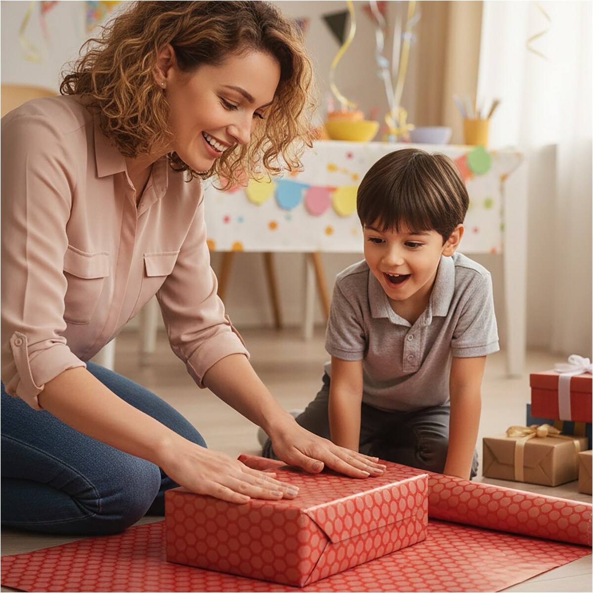 Papier do pakowania prezentów 25 METRÓW MEGAROLKA Świąteczny Do Paczek Ozdobny