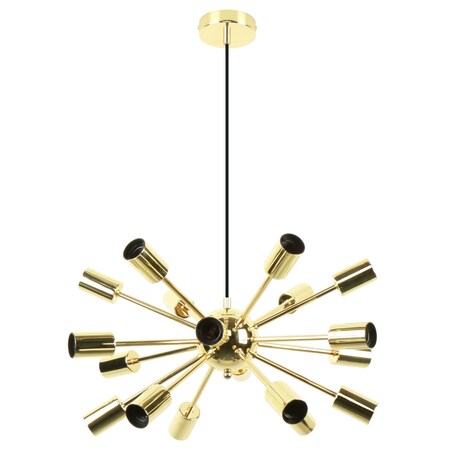 Wielopunktowa lampa wisząca Mandi A8181-18-GD Zumaline sputnik metal złoto