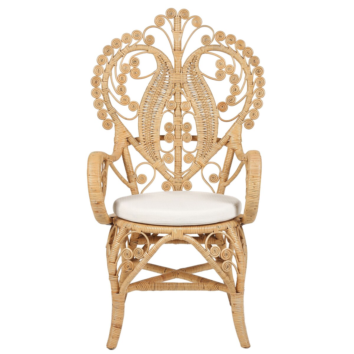 Krzesło ogrodowe Rattan Naturalny CARRARA