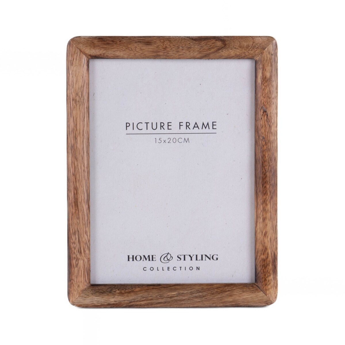 Drewniana ramka na zdjęcie, stojąca, z drewna mango, 15 x 20 cm