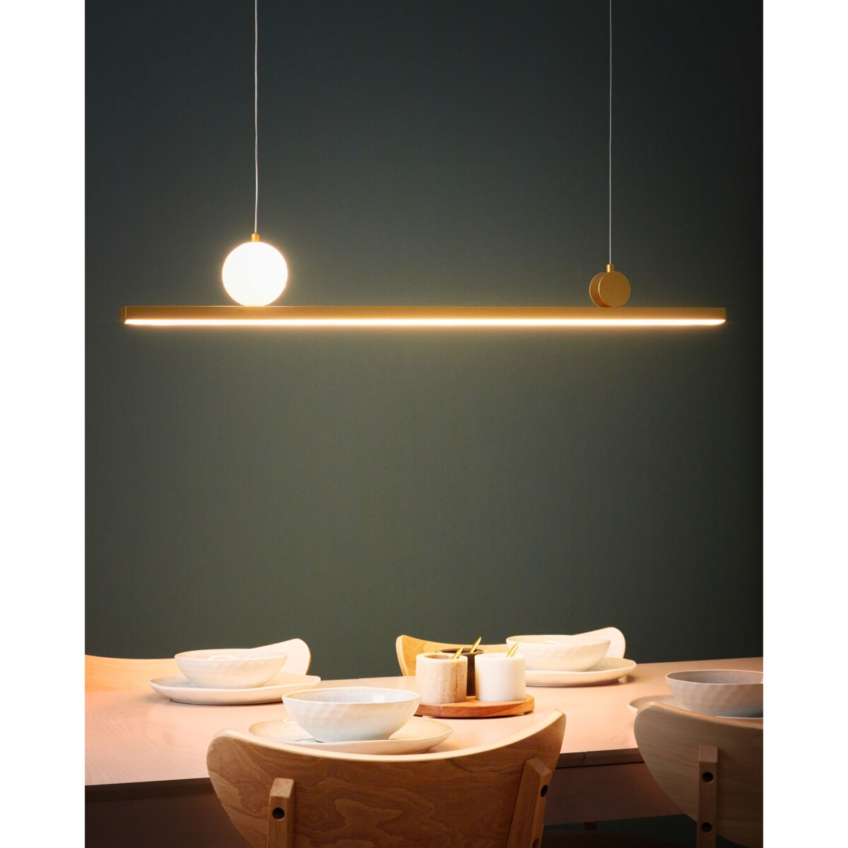Lampa wisząca LED ALWAND Metal Złoty