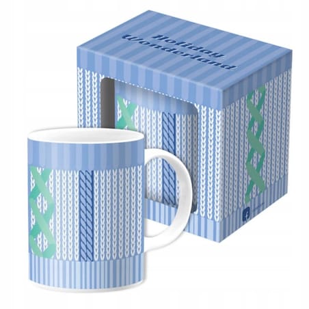 ŚWIĄTECZNY ZESTAW PREZENTOWY KUBEK NA KAWĘ HERBATĘ + SKARPETKI - PREZENT UPOMINEK NA MIKOŁAJA ŚWIĘTA GWIAZDKĘ BOŻE NARODZENIE POD CHOINKĘ DLA KOBIETY FACETA