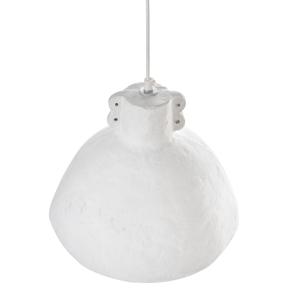 Lampa wisząca MIGUELETE Papier-mâché Biały