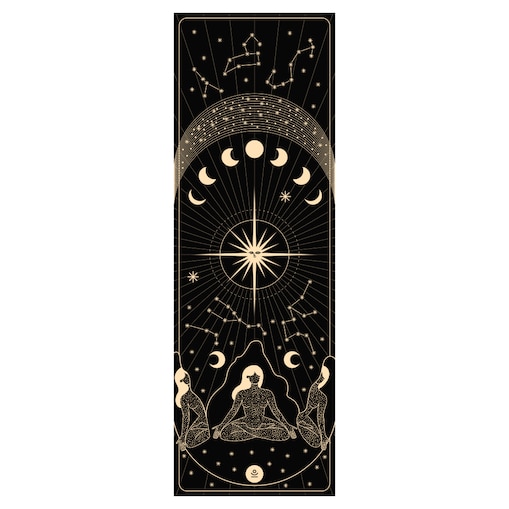 Mata do jogi, ćwiczeń i pilatesu UNIVERSE - kauczukowa, antypoślizgowa