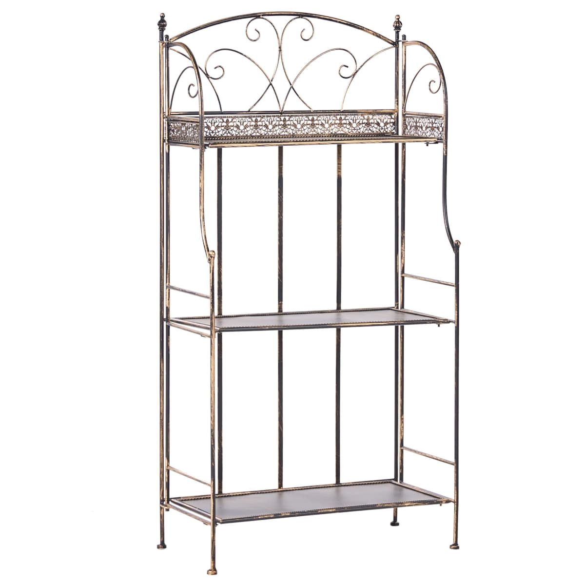 Regał VILLADOSE Metal 60 cm 30 cm Czarny