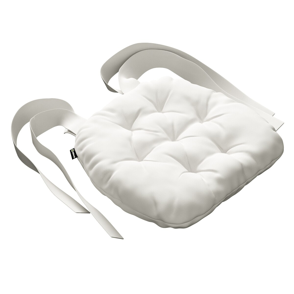 Poduszka na krzesło Marcin, biały, 40 x 37 x 8 cm, Cotton Panama