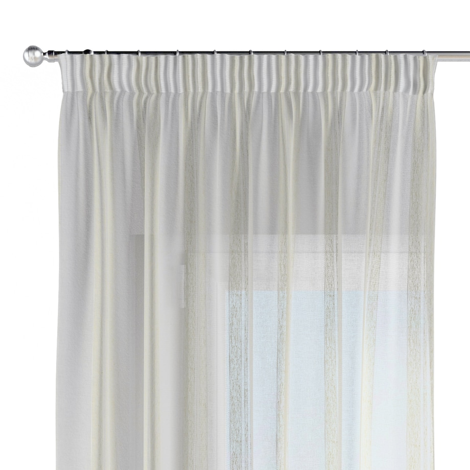 Zasłona na taśmie marszczącej 1 szt. 130x260 kremowy