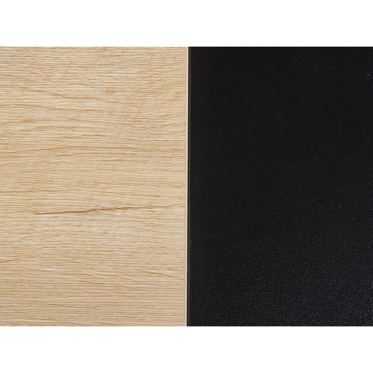 Biurko z szufladami 100 x 48 cm czarne z jasnym drewnem HARPER