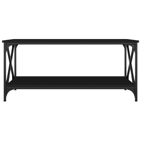 vidaXL Stolik kawowy, czarny 100x50x45 cm, materiał drewnopochodny