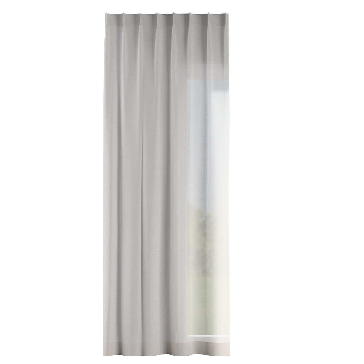 Zasłona na haczykach flex pojedynczych 130x260 biały