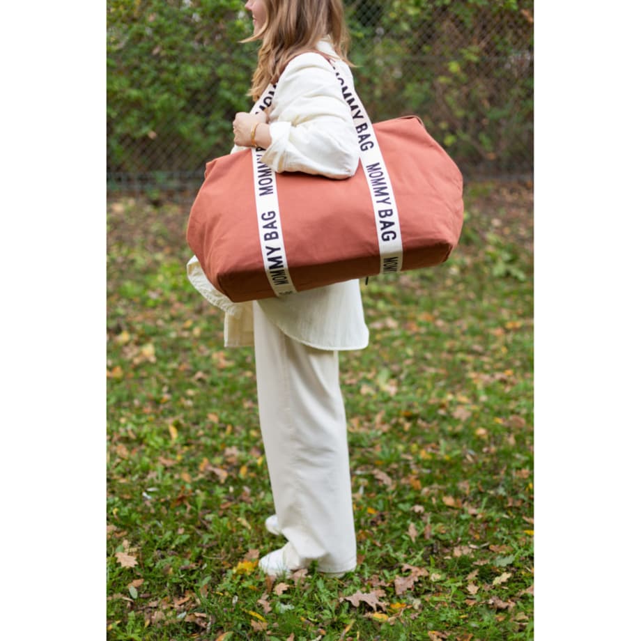 Childhome Torba Mommy Bag Signature Terracotta