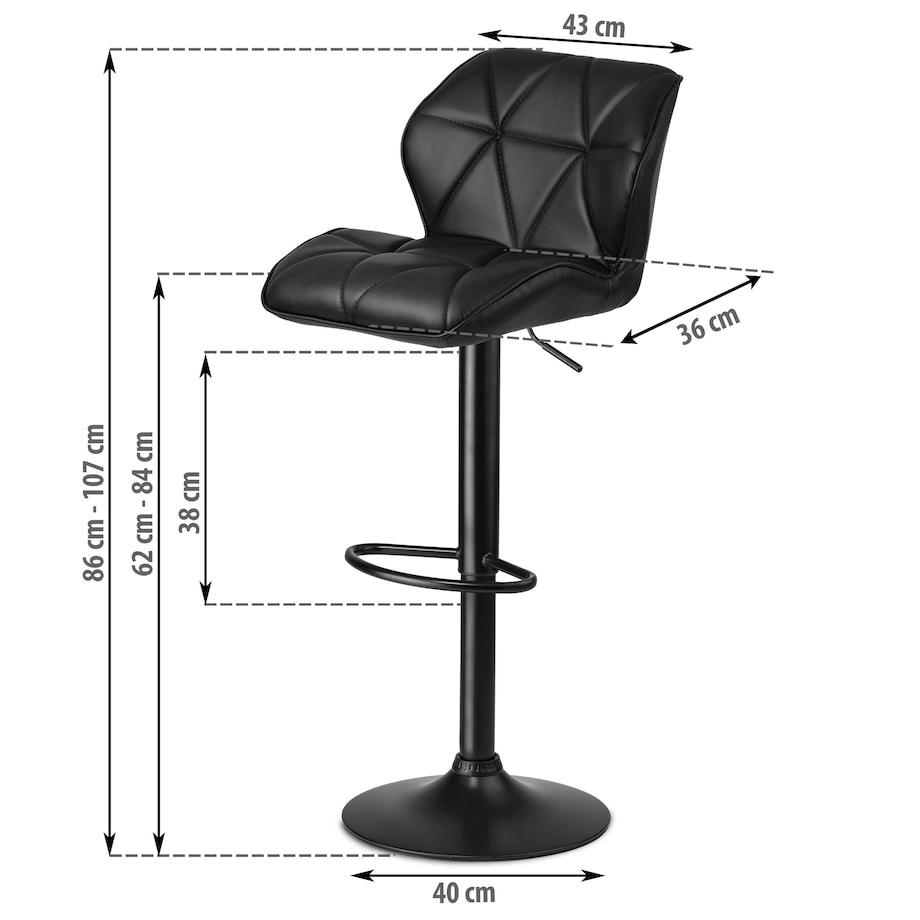 Hoker barowy z oparciem Sofotel Castel 260120