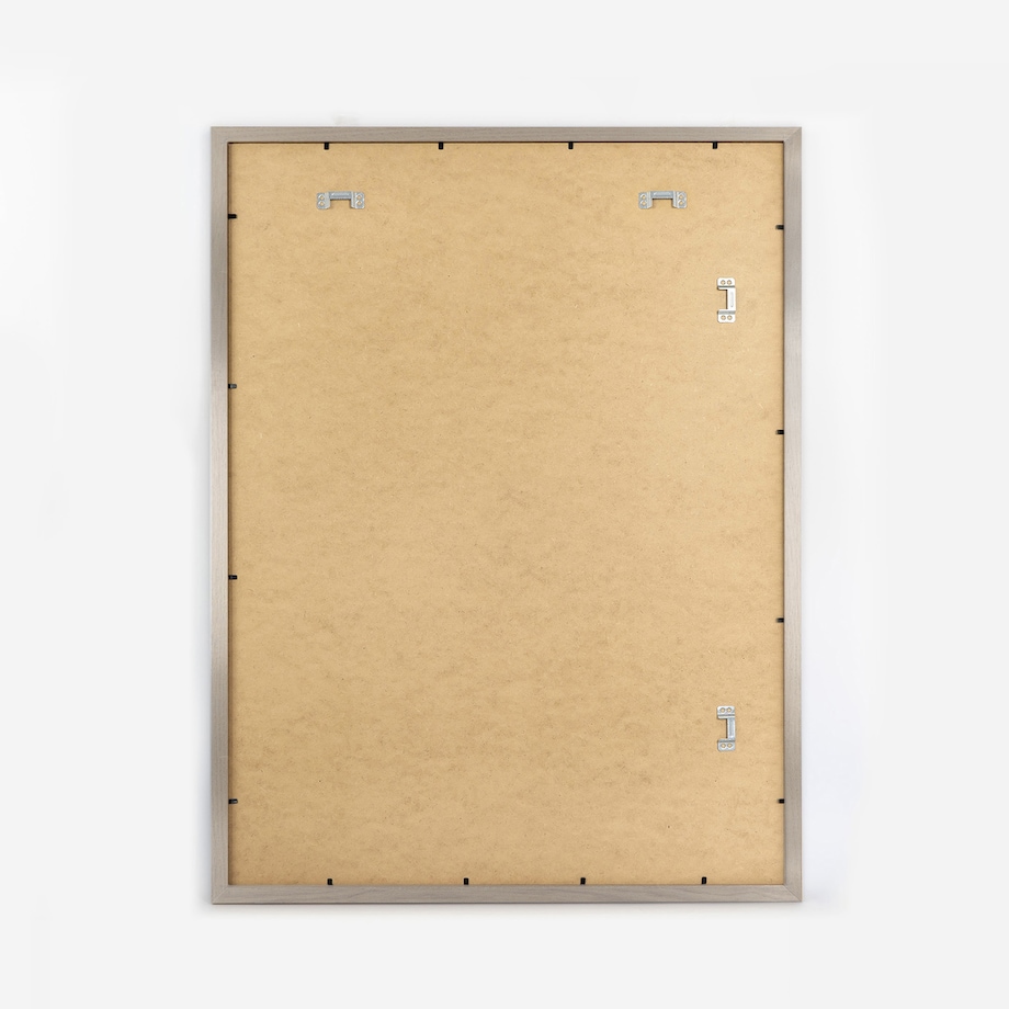 Srebrna ramka na zdjęcia 60x80 cm rama MDF ramki do zdjęć 80x60 cm srebrny FRAMAI®