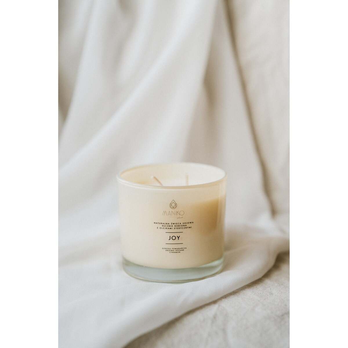 Naturalna świeca sojowa JOY z olejkami eterycznymi