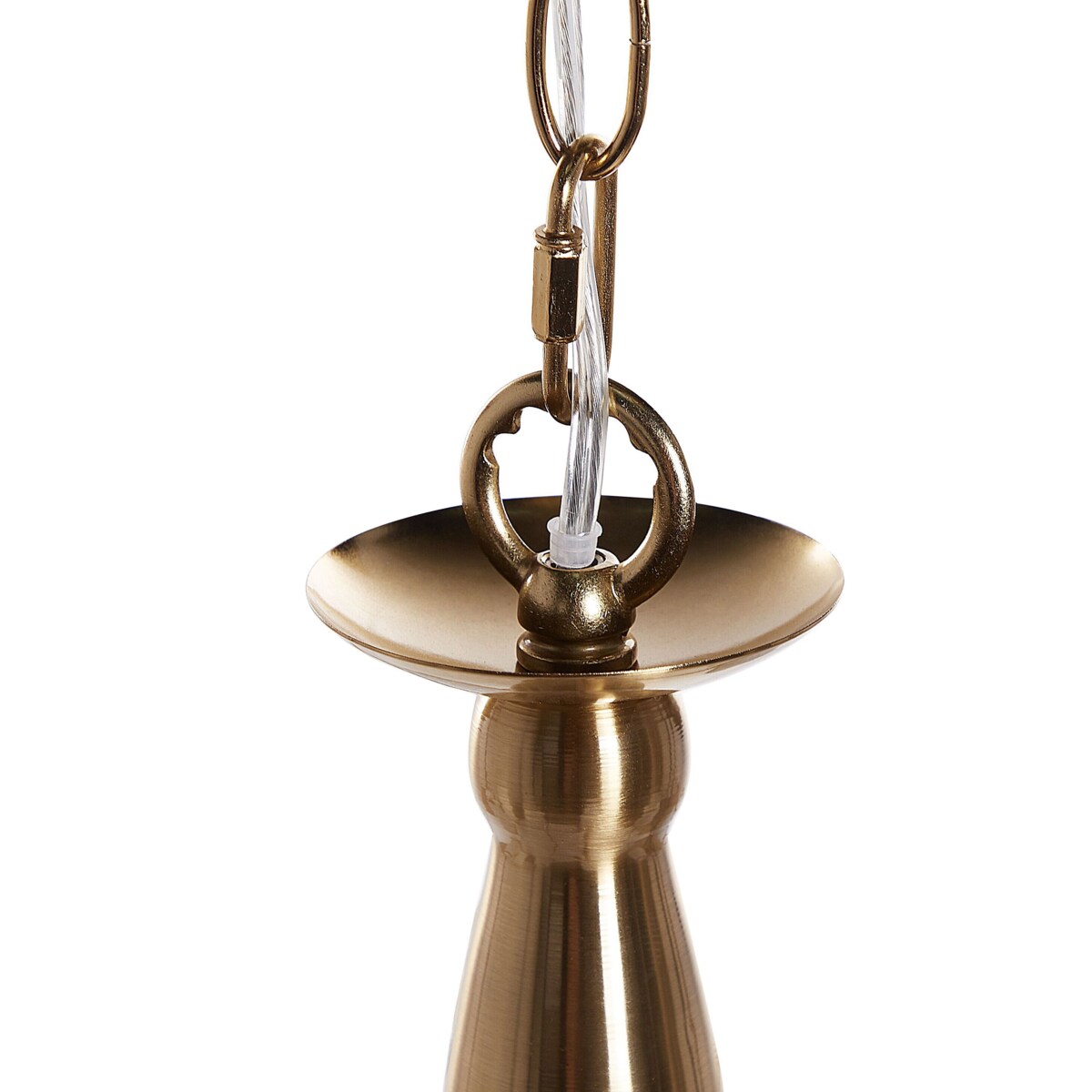 Żyrandol metalowy miedziany BRADANO