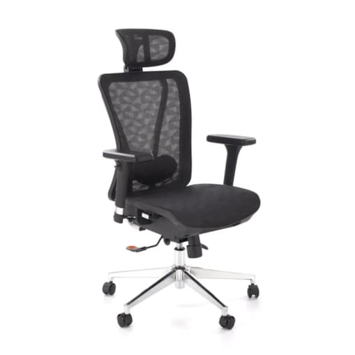 Fotel biurowy VIXEN czarny ergonomiczny