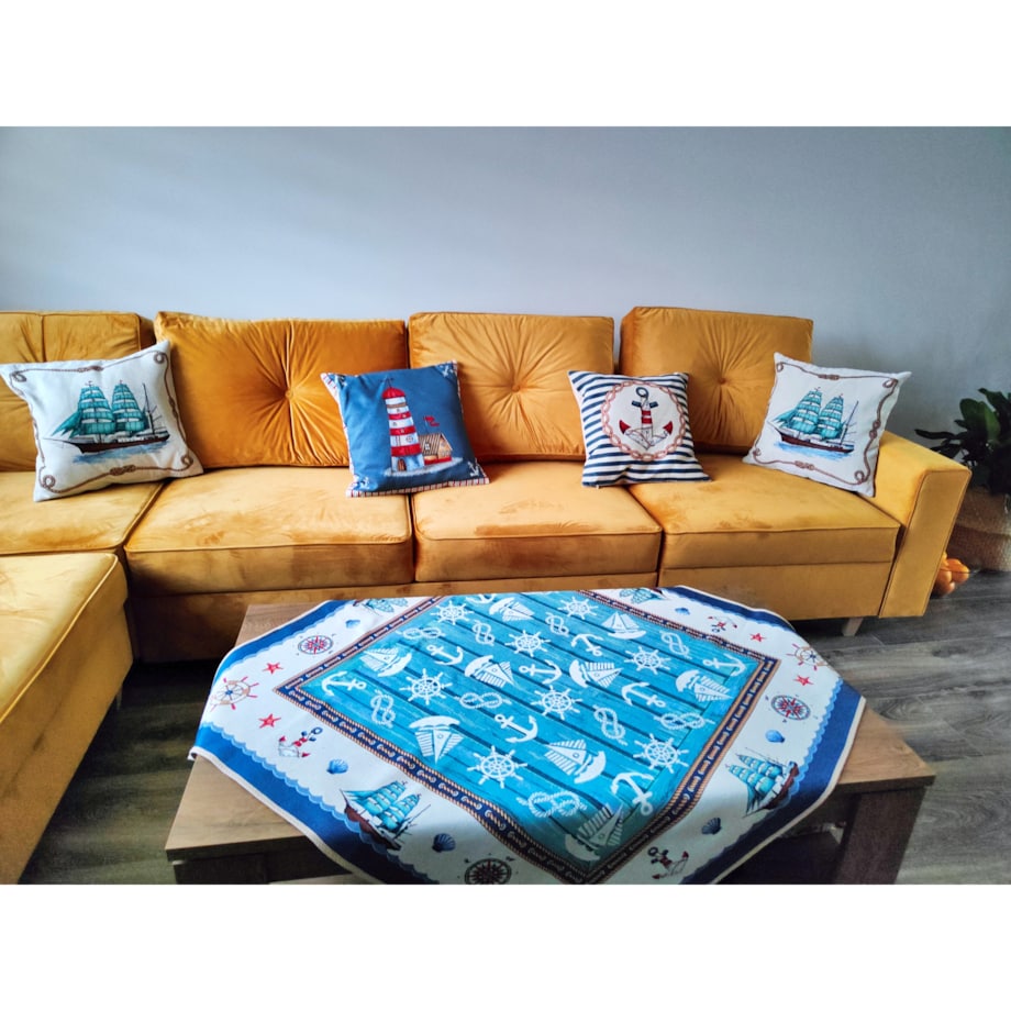 Poszewka Na Poduszkę Jasiek 45X45 Cm Żakardowa Dekoracyjna Ozdobna Nave