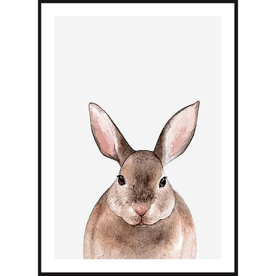 Poster Story, Plakat, Obraz - Zajączek w Akwareli, wymiary 30 x 42 cm