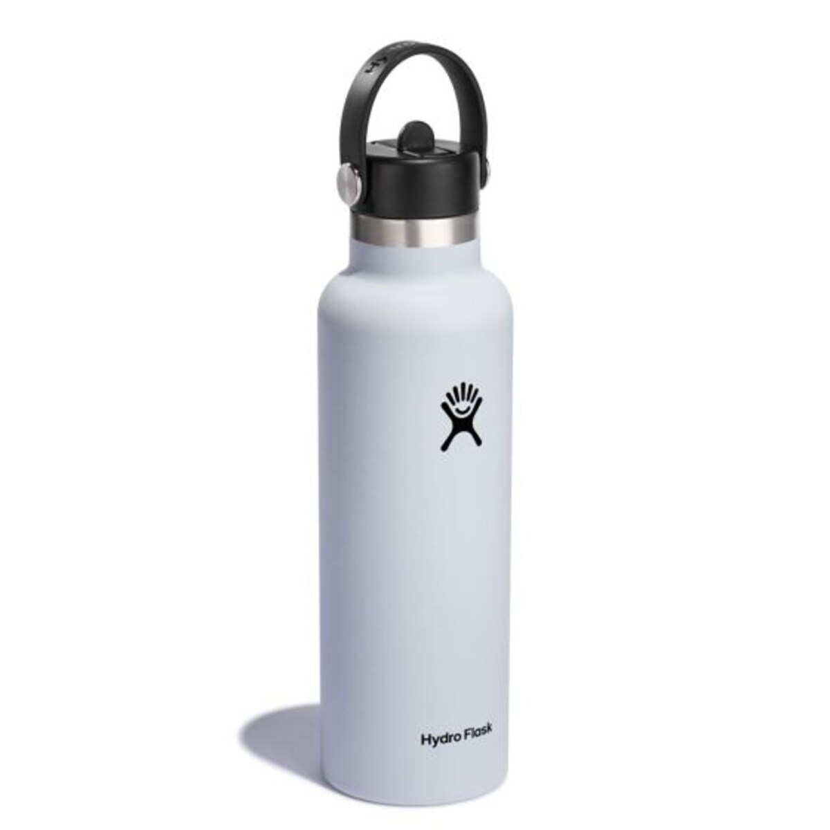 Butelka termiczna (621 ml) Standard Mouth Flex Straw Cap White Hydro Flask