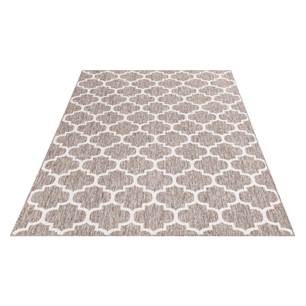 Dywan na zewnątrz i do wnętrz koniczynka Sunny 4620 Beż Krem 150x150