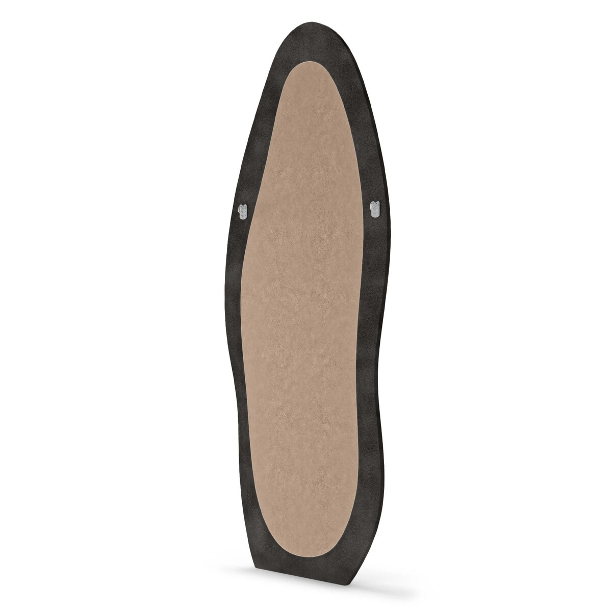 Lustro w nieregularnej ramie aksamitne czarne 170x60 cm