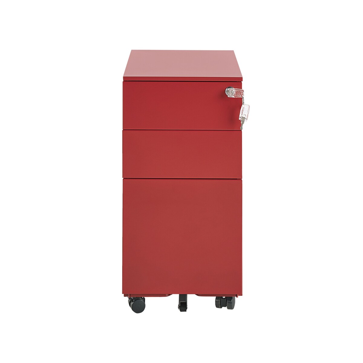 Szafka biurowa metalowa czerwona BOLSENA