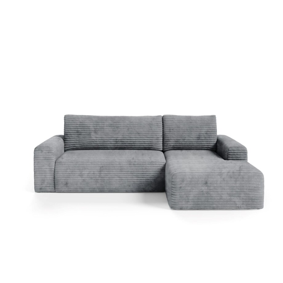 Narożnik SONTII z funkcją spania gruby sztruks Kolor: TILIA 90