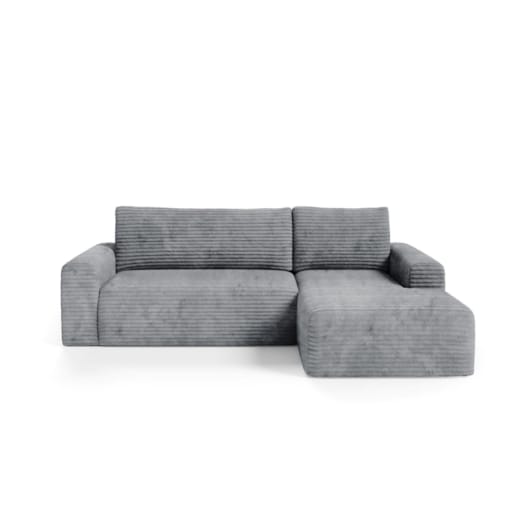 Narożnik SONTII z funkcją spania gruby sztruks Kolor: TILIA 90